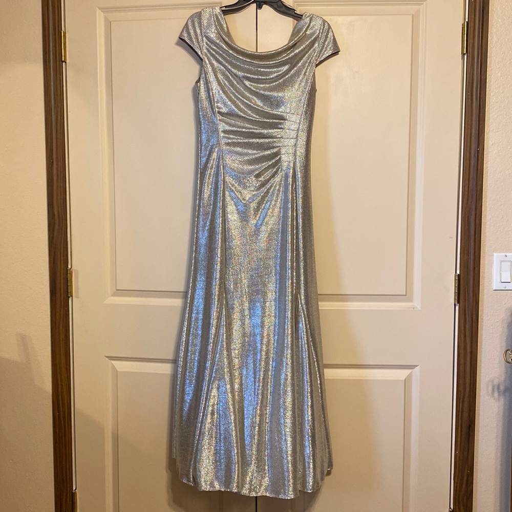 Alex Evenings Metallic Maxi Dress